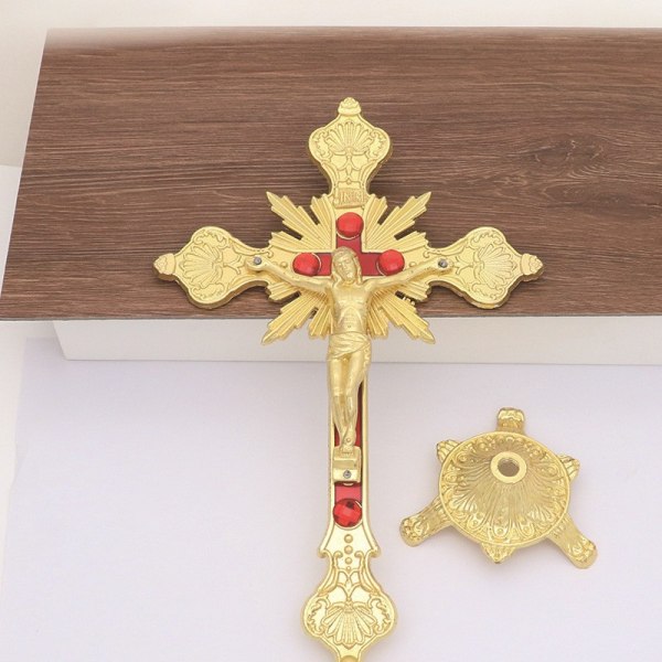 #Religiösa gåvor Jesus Kristus på Korset Staty Bordsskiva Krucifix#