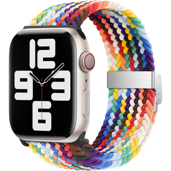 Flettet soloreim, kompatibel med Apple Watch 49mm 45mm 42mm 4