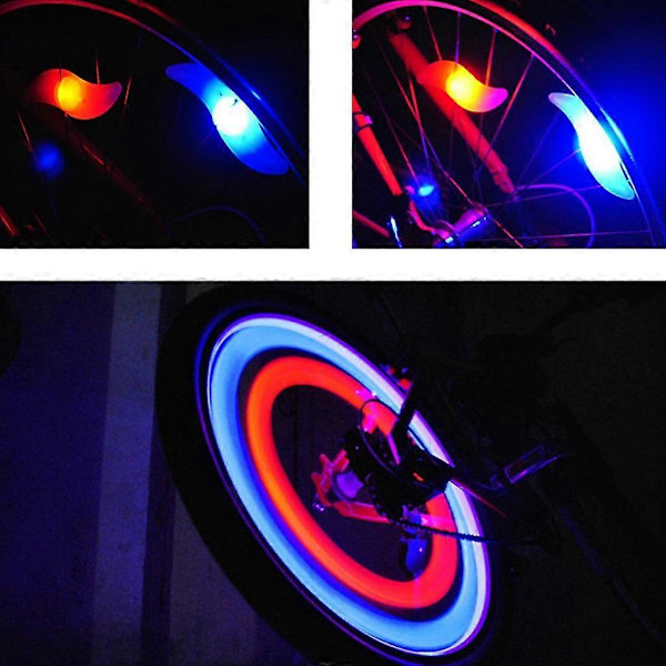 LED Sykkel Felg Dekk Hjul Eike String Stripe Sykkel Blinklys