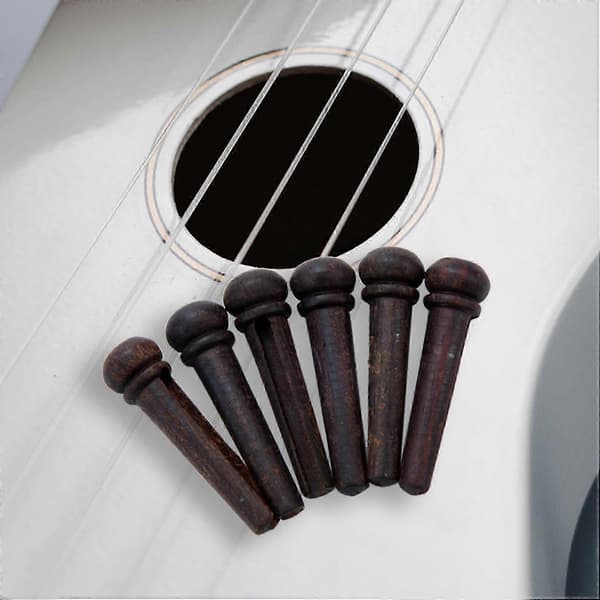 6 stk. Palisander Guitar Bro Pins End Pin Sæt