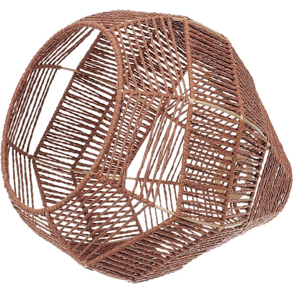 Lille Lampeskærm Simuleret Rattan Flettet Lampeskærm Loftlampe Lampeskærm