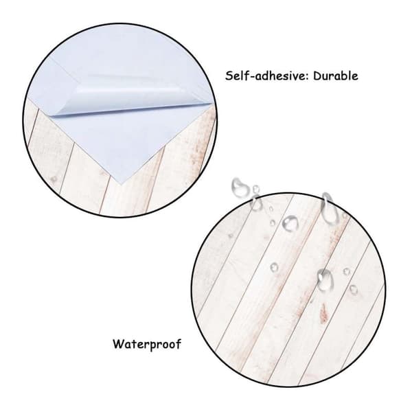 #väggdekal av PVC med träimitation#