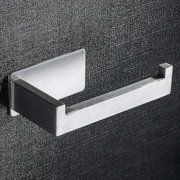 Selvklæbende Toiletpapirholder Rustfrit Stål Toiletpapirholder Toilet Rulleholder til Badeværelse
