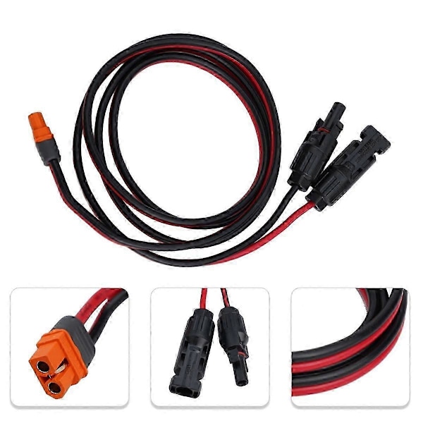 Jatkojohto 1,5 m 12AWG XT60i 2+1 Signaalineula Naaras aurinkopaneelin jatkojohtoon sähkö