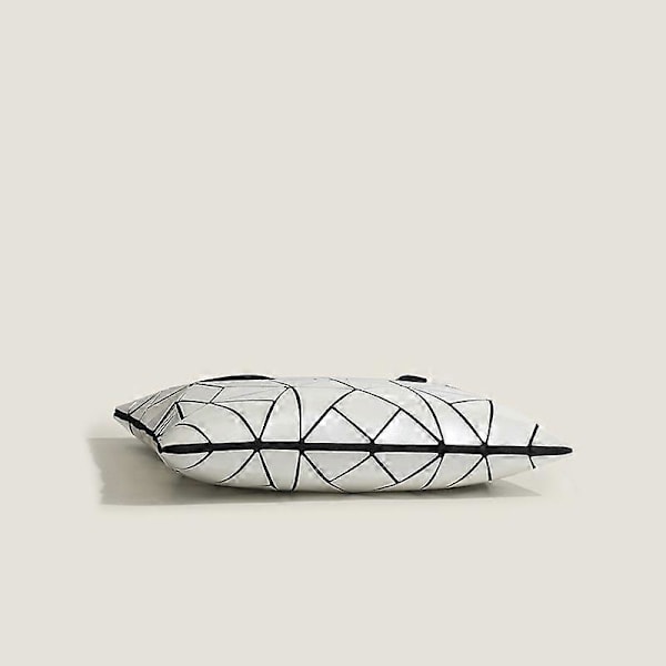Ny Geometrisk Diamant Splejsning Dame Taske 6 Gitre Samme Stil Håndholdt Skuldertaske