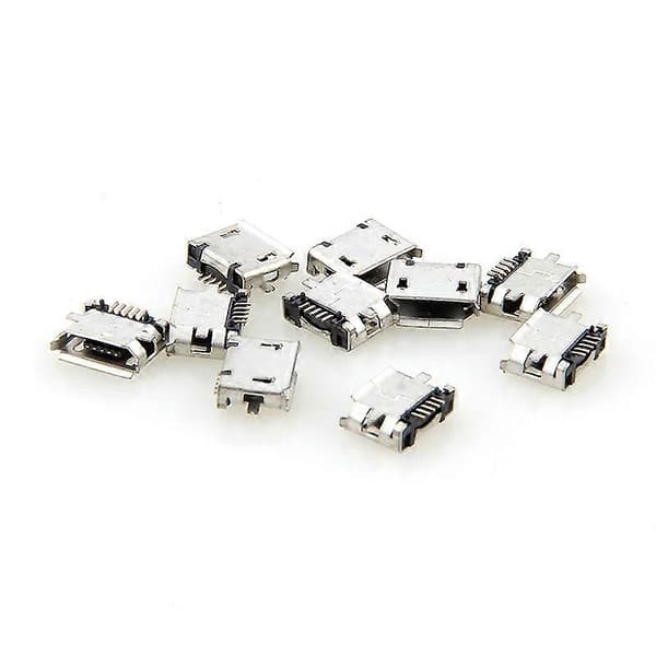 10st Micro USB MK5P 5-pin honkontakt Micro USB laddningsuttag rak