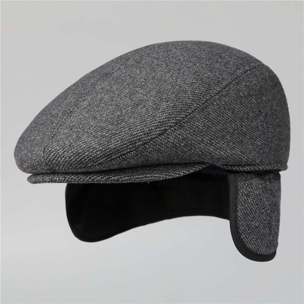 #Peaked cap herr cap med öronlapp varm cap#