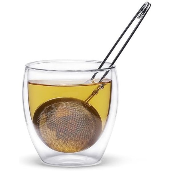 /#/1 Pack Mesh Snap Ball Tea Strainer with Handle for Loose Leaf Te/#/
