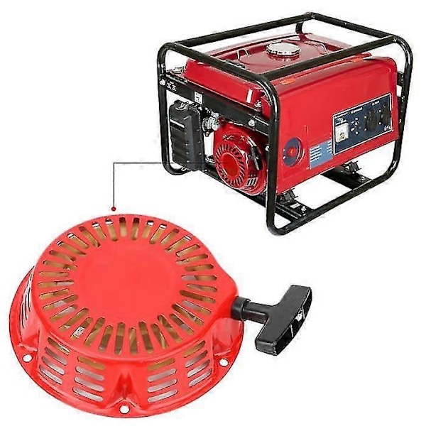 Deler til bensingenerator, trekkstarter, passer til Gx240 Gx270 8hk 9hk 173f 3,5kw bensingenerator