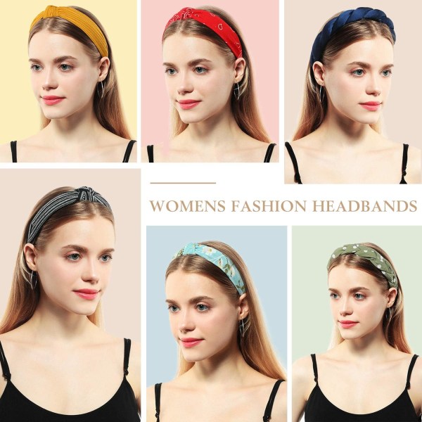 Kvinnors hårband Fransk stil pannband, elastiskt band hårbåge