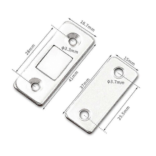 Skåpmagneter, Magnetlås 8-pack Slim Magnetiskt Lås Dörr Självhäftande För Lås Magnet Dörrmöbler Magneter