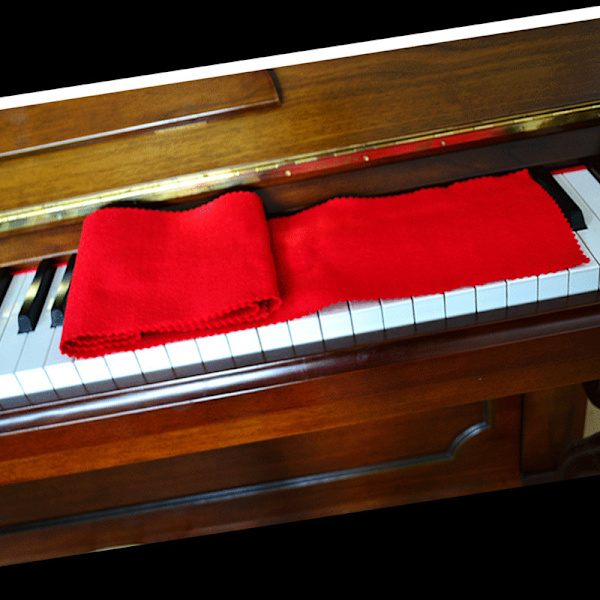 /#/Flexibelt fodral för 88-tangenters pianoklaviatur rött 1 st. för elektroniskt keyboard digitalpiano/#/
