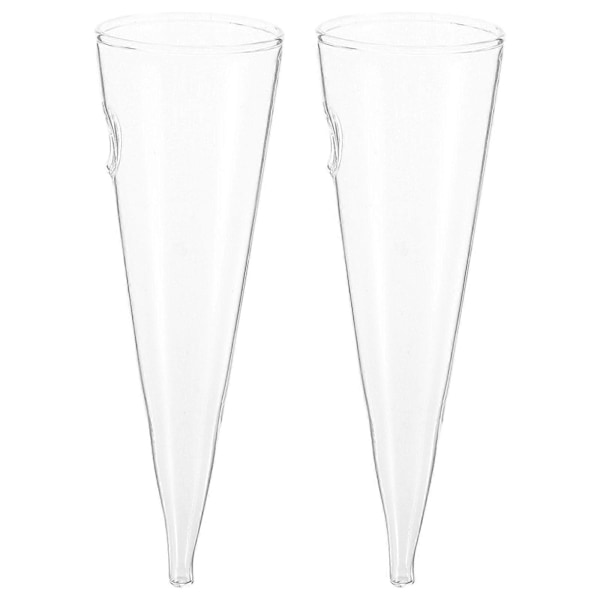 2 st Väggmonterad Glasvas Konformad Hydroponisk Klar Glasvas Dekorativ Planteringskruka