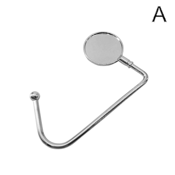 Bärbart Hopfällbart Skrivbord Tbale Väskhängare Krok Handväska Uk Hopfällbar D0z4.(silver)(5st)