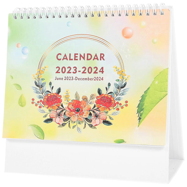 Skrivebordskalender 2023-2024 Kalender Skrivebordskalender Månedlig Skriveblokk Kalender For Hjemmekontor