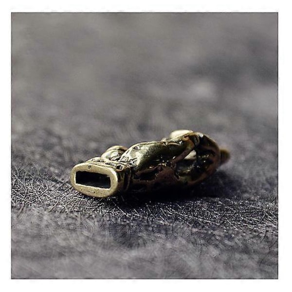 Mässing Långfinger Upp Figurin Mini Ornament Liten Skulptur Des