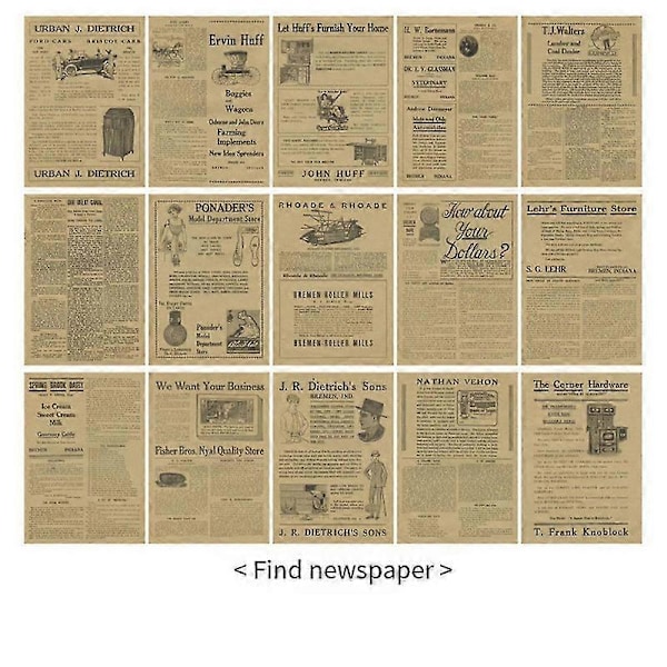 Retro Handbok Materialbok DIY Basmaterialpaket Retro Inspirationsserie Retro Handbok Dekorativt Bakgrundspapper, E