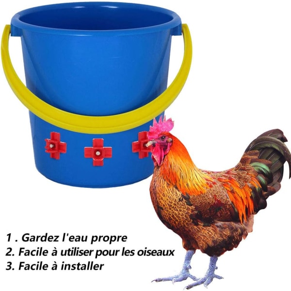 *12pcs Chicken Drinker, Water Nipple Hen Feeder Automatic Poultry*