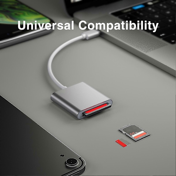 USB 3.0 til CF/SD/Storage Card 3-i-1 Kortlæser Plug-and-Play Højhastigheds Driverfri Flash Drive Disk Kortlæser Adapter