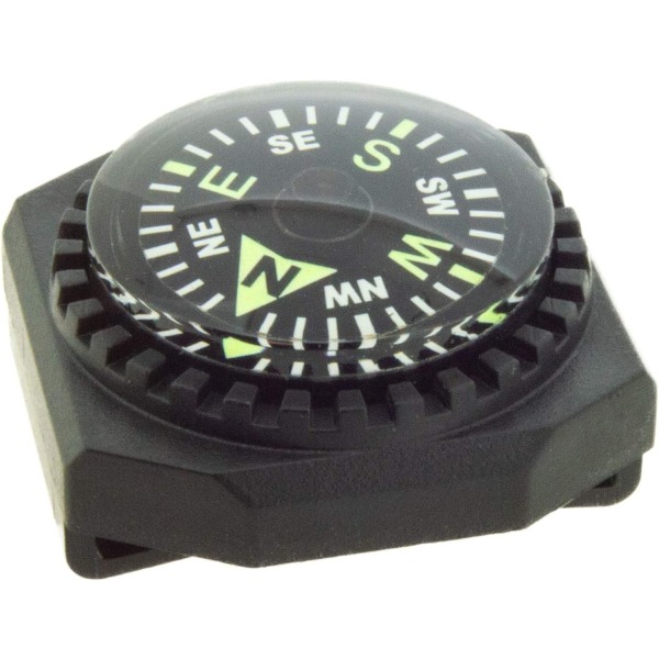 Slip-On Wrist Compass - Easy-to-Read Compass for Watch Band or P