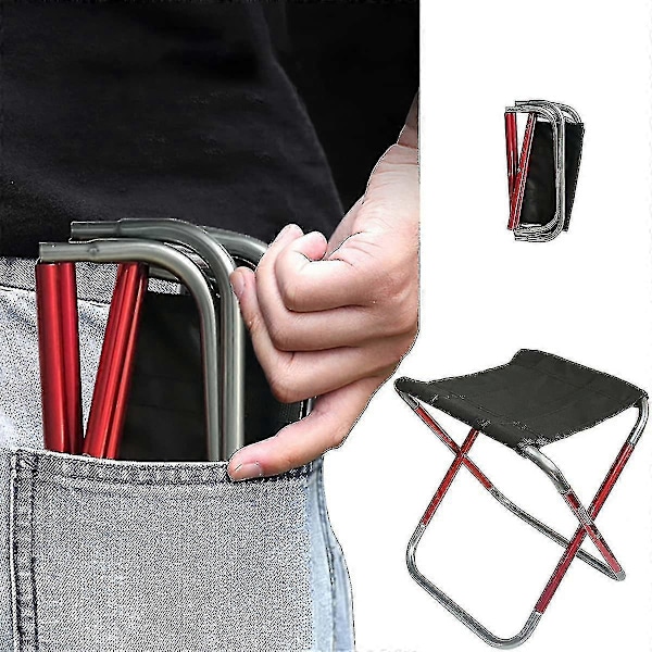 Camping Foldbar Stol Mini Udendørs Sammenklappelig Slacker Stole Sæde