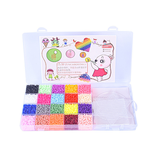 20 färgade trollbönsmallar set barn DIY pussel leksak badkar