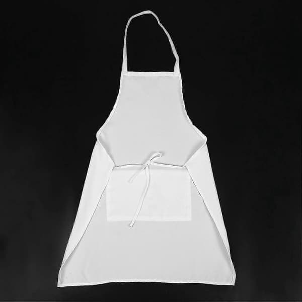73 x 58 cm Förkläde kök hem restaurang (Vit)