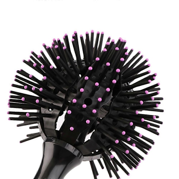 3D Bomb Curl Hårbørste 3D Sfærisk Form Kam 360 Styling Salong Rund Hårkrølling Krølltang Kam Verktøy