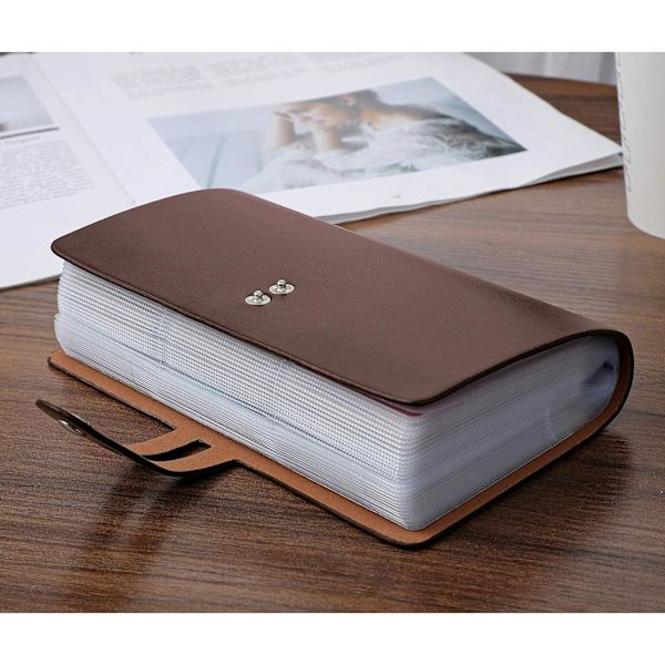 RFID Kreditkort Holder, Læder Business Card Organizer med