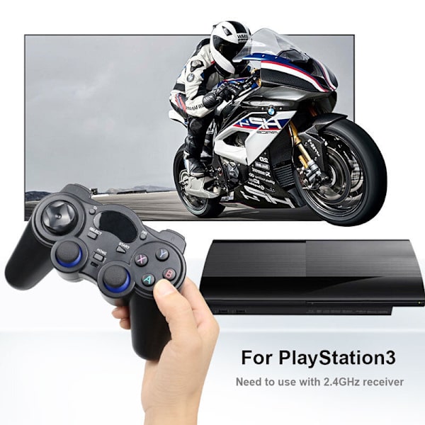 PS3:lle, PC:lle, TV-bokseille ja Androidille tarkoitettu 2.4G langaton peliohjain