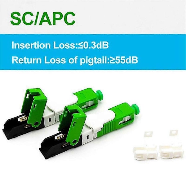 10 stk. FTTH ESC250D SC// Single-Mode Fiber Optisk Hurtigkobling FTTH SM Optisk Hurtigkobling