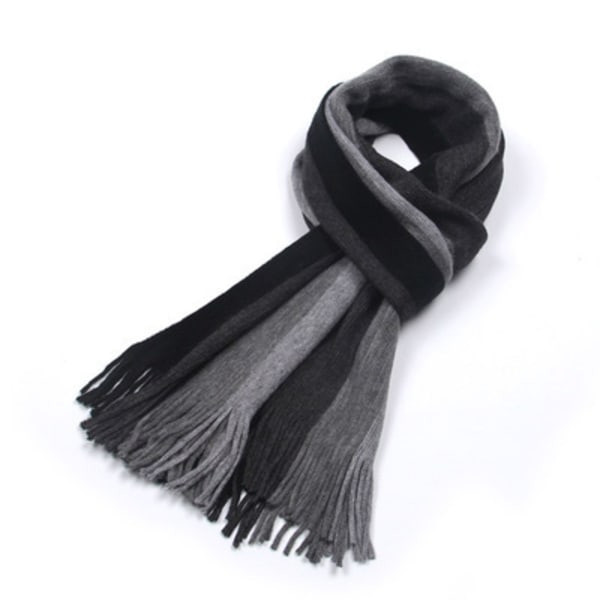 /#/Höst/Vinter Herr Scarf Varm Mode Randig Scarf/#/
