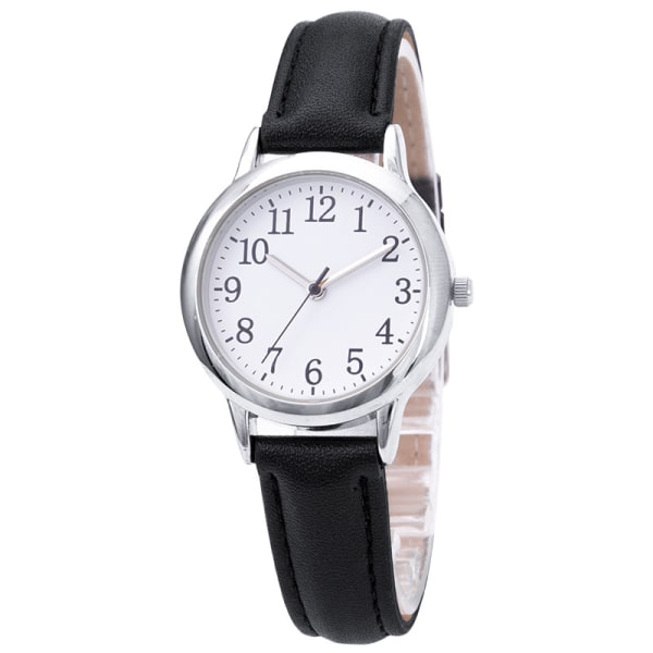 #Quartz watch dameure i minimal stil quartz ur læderrem vandtæt#