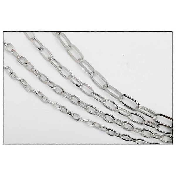 Papirclips Kæde til Kvinder Mænd Halskæde Kædebredde 3,5 mm