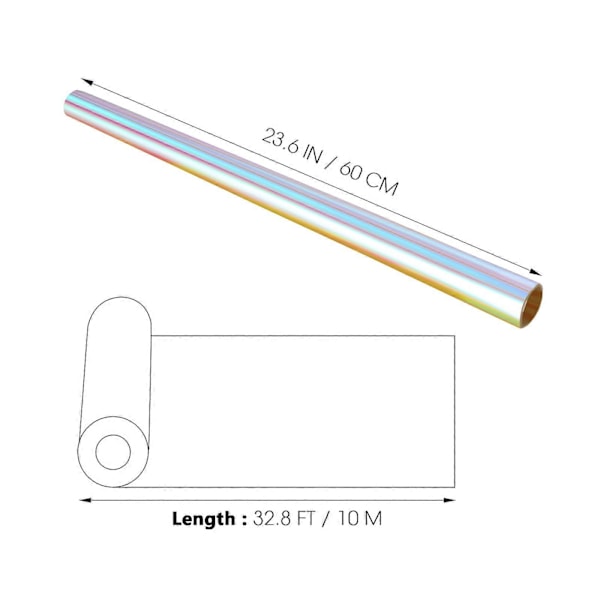 TOYANDONA 1 Rulle Presentpapper Gradient Färgskiftande Blomomslag för Bröllop Födelsedag Dusch Grattis