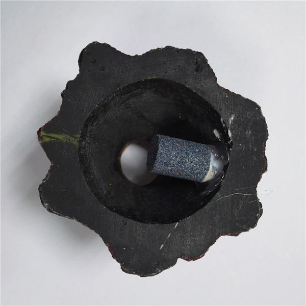 1 sett Akvarium Ornament Vulkan Form Ornament Luftboble Sto