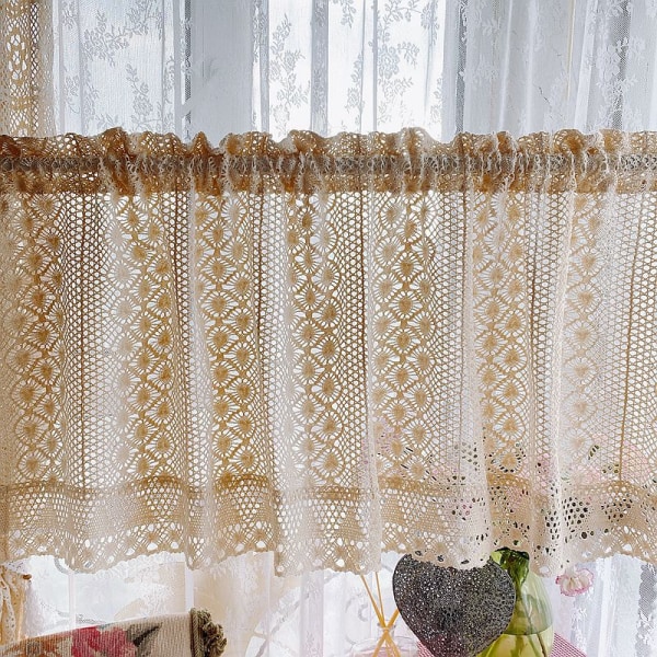 /#/W150 X L45 cm lace curtains hollow short curtains/#/