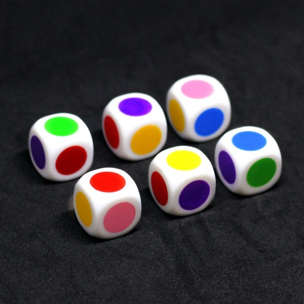 #20 stk. 6-sidede Akryl Terninger Terninger til Spil som Tenzi Farkle Bunco eller Matematikundervisning#