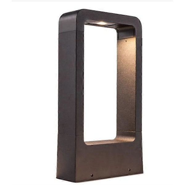 Utomhus Pollare Lampa Modern och Enkel 7W LED Utomhus Gräsmatta Lampa IP65 Vattentät Pollare och Stolplampa för Trädgårdar, Entrédörrar, Terrasser, Uppfarter