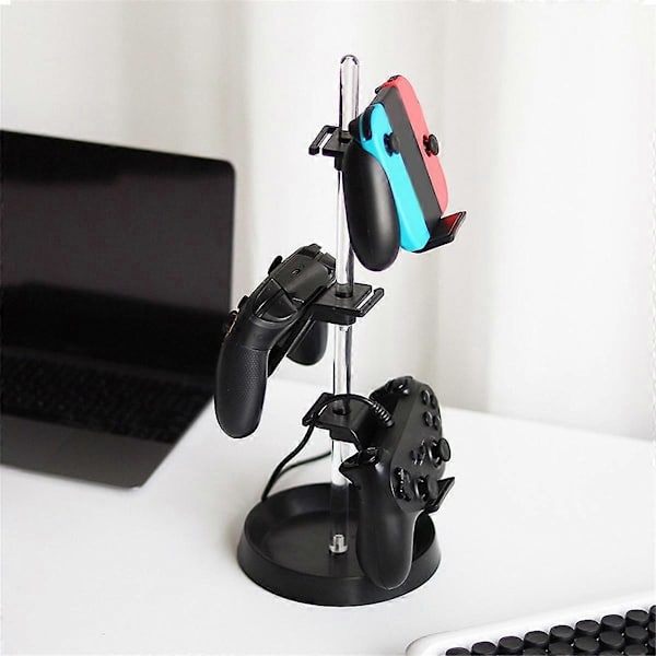 Transparent Rør Controller Stand Justerbar Spil Controller Headset Hænger til Alt Universelt Gaming PC Tilbehør, A