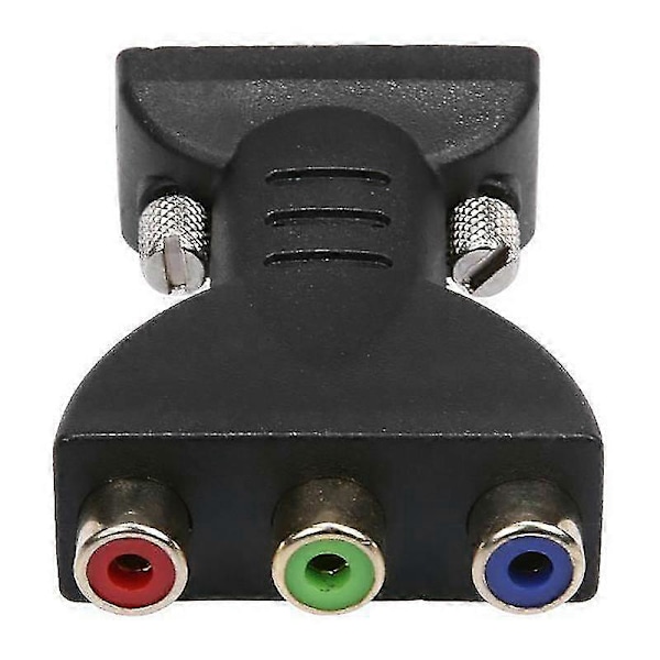 3rca Rgb Hun Til Hd 15-pin Vga Stil Komponent Video Jack Adapter Konverter