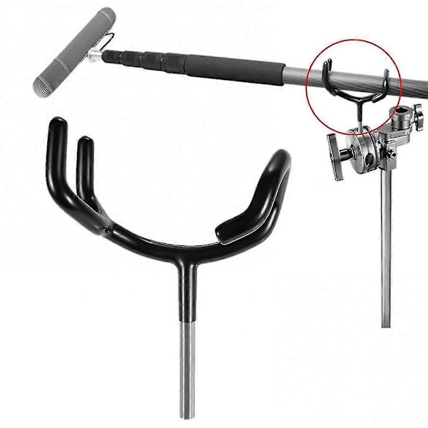 Y-formet mikrofon C-stativ i metall Audio Mic Boom Pole Støtteholder Brakett