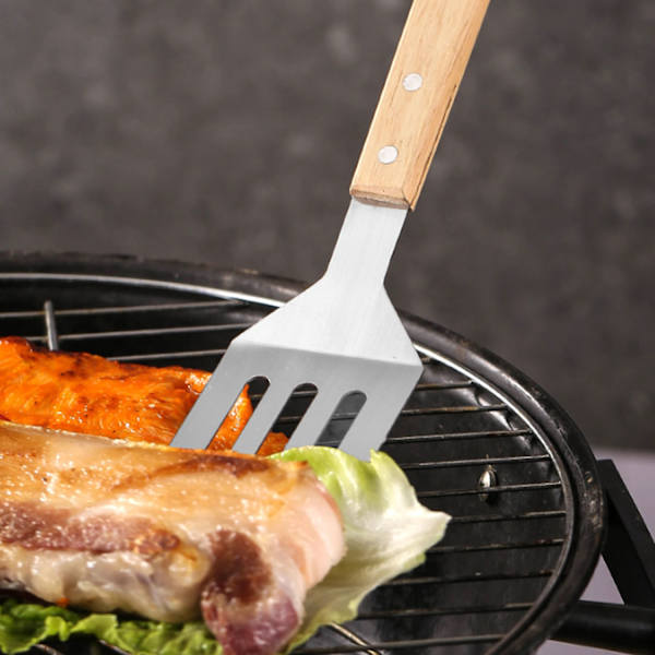 #Set med 2 grillgafflar med trähandtag#