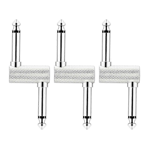 3 stk. Patch-kabel Patch-ledninger for tilkobling av gitar effektpedaler