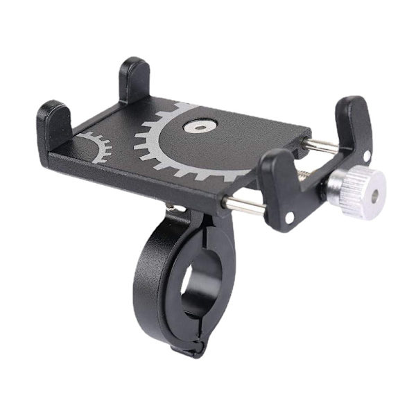 (svart) Universal Justerbar Sykkeltelefonholder Montering GPS Brakett