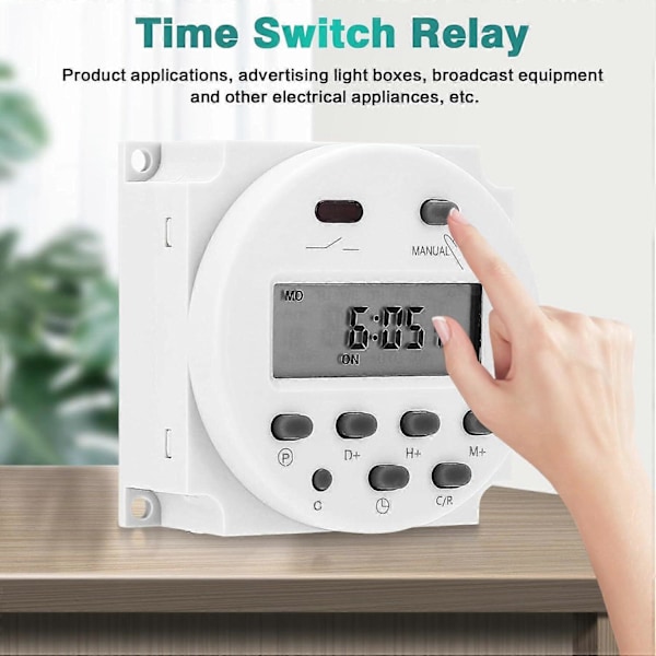 Tidsbryter - Mini 12V LCD Digital Mikrodatamaskin Kontroll Strømtimerbryter