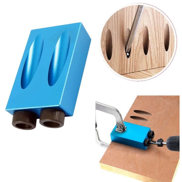 #Lommehulls Skrue Jig Dowel Drill Samlingssett med Hull Jig Snekker Lokalisator#