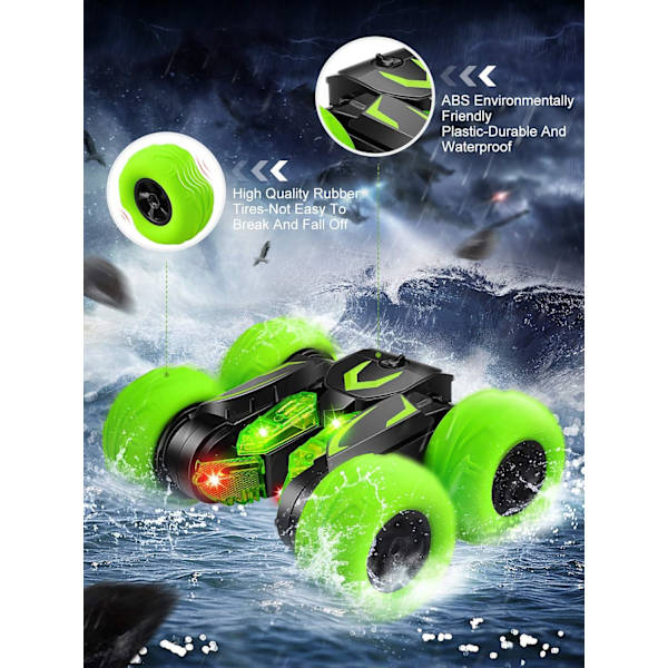 Radiostyrd Bil, 360° Rotation Lastbil Stuntbil, 4WD Off-Road R
