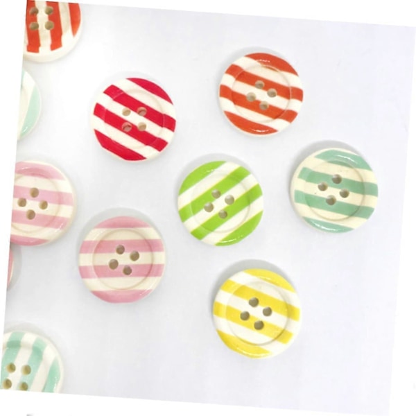 50 stk. Tegneserie Treknapper Runde Håndverksknapper Treknapper Scrapbooking Skjorteknapper Resin Håndverk Håndverk for Maling Treknapper Treknapper