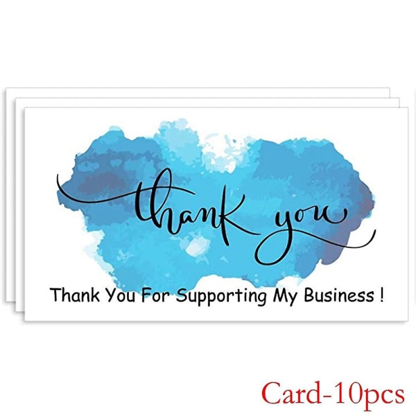 Tackkort Tackrulle-klistermärken Tack för att du stödjer mina små visitkort med klistermärken för Online Businessqy1247-10st